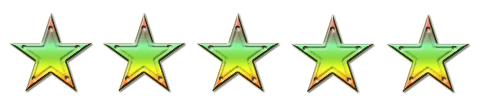 Positive Kundenbewertung mit 5 Sternen, maximale Punktzahl